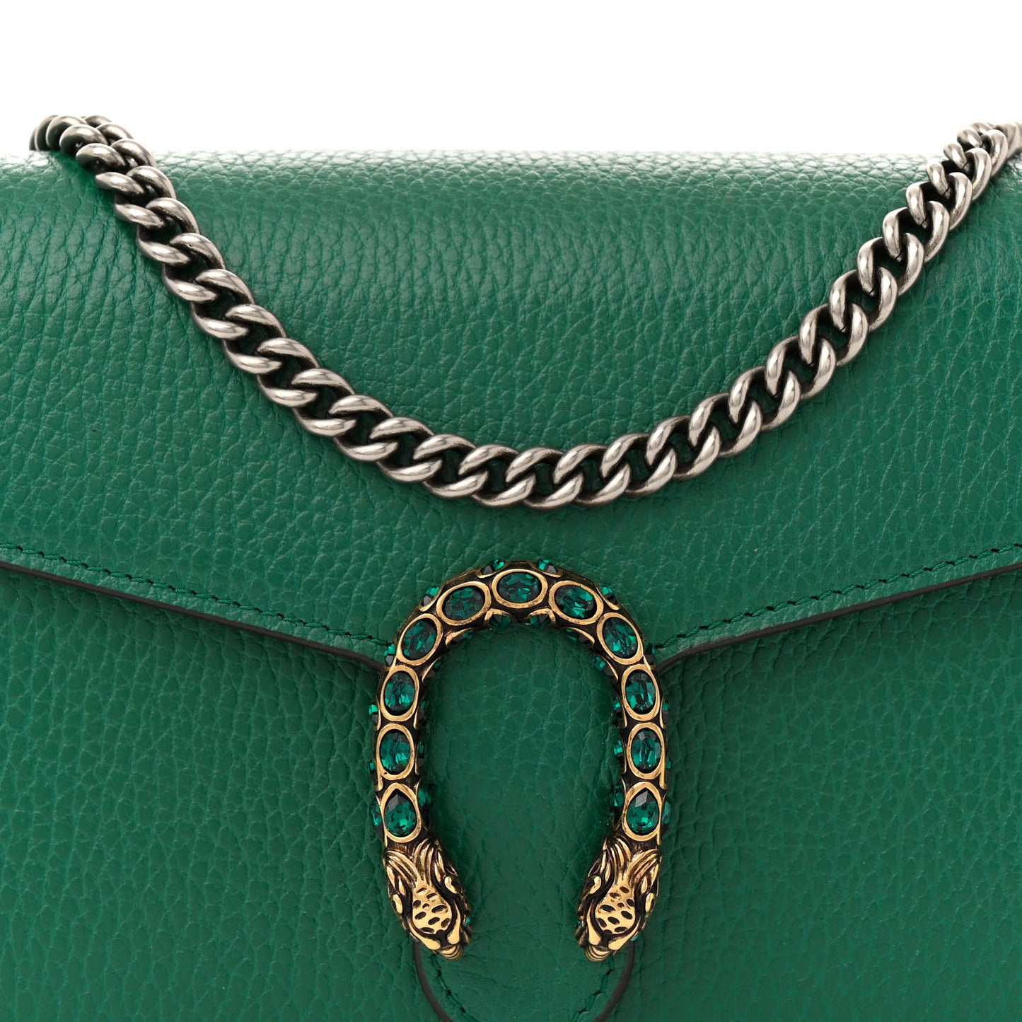 Calfskin Mini Dionysus Chain Wallet Emerald