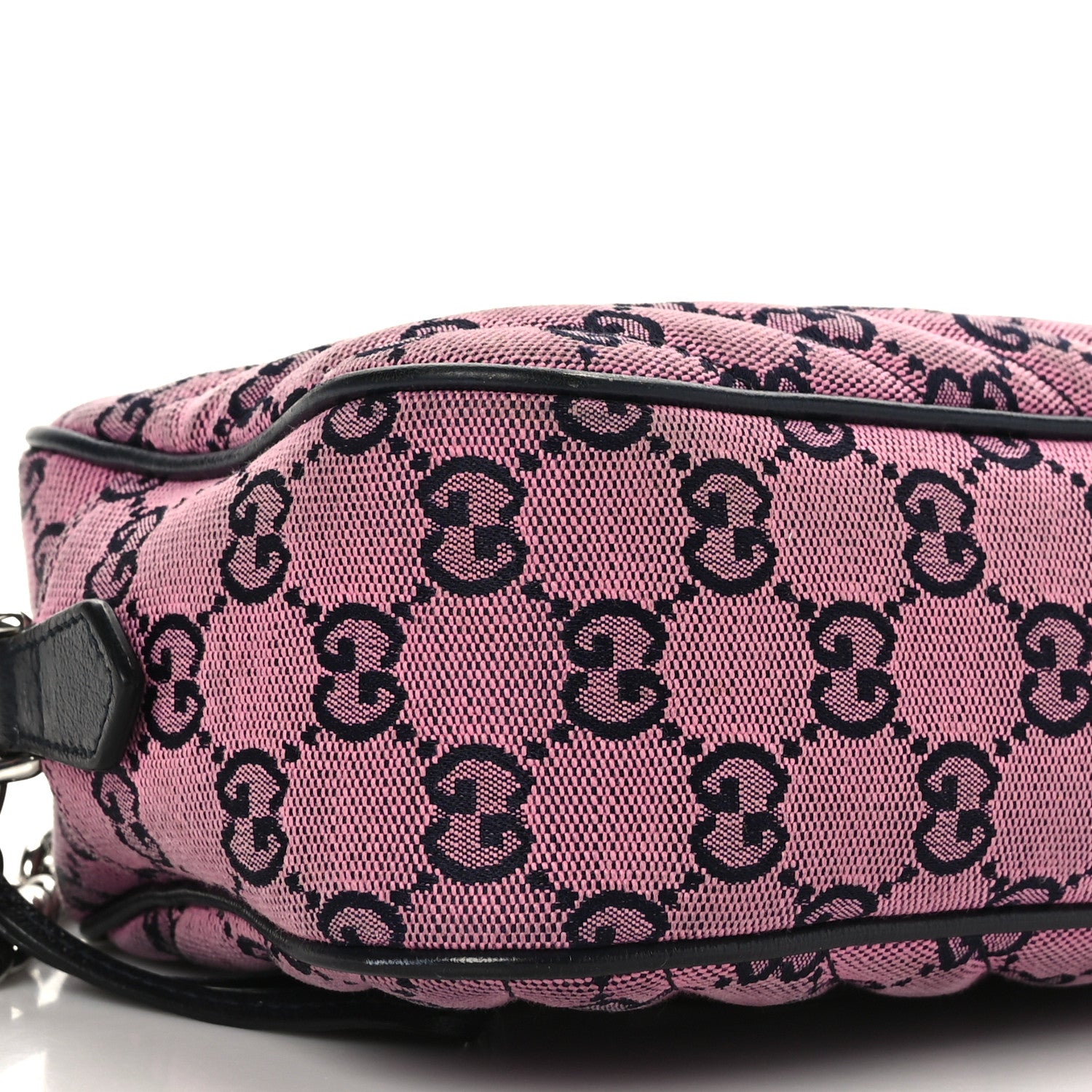 Gucci Monogram Multicolor Matelasse Diagonal Small GG Marmont Chain Shoulder Bag Pink Blue 8 of 10