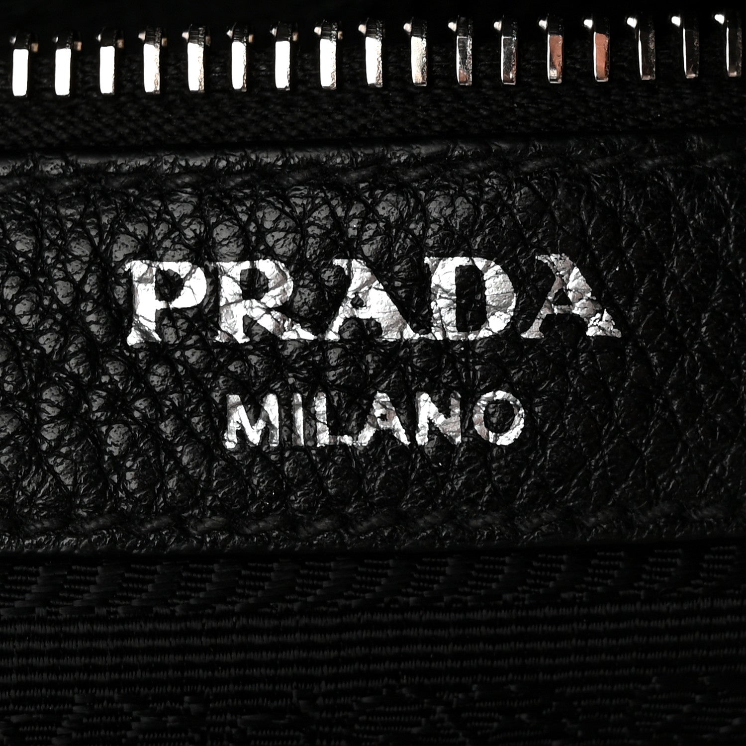 Prada Vitello Phenix Bucket Black 6 of 10