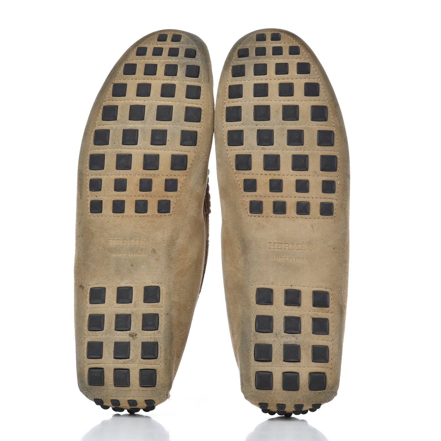 Hermes Suede Mens Irving Moccasin Loafers 43 Ecorce 5 of 20