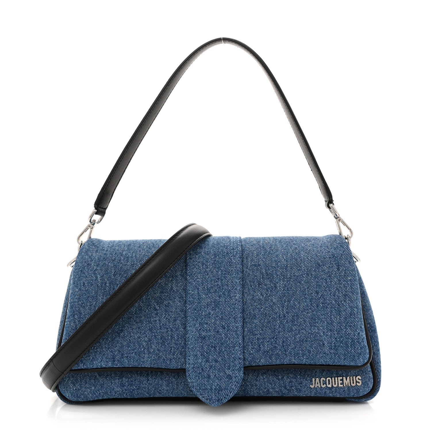 Jacquemus Soft Padded Denim Calfskin Le Bambimou Blue Black 1 of 9