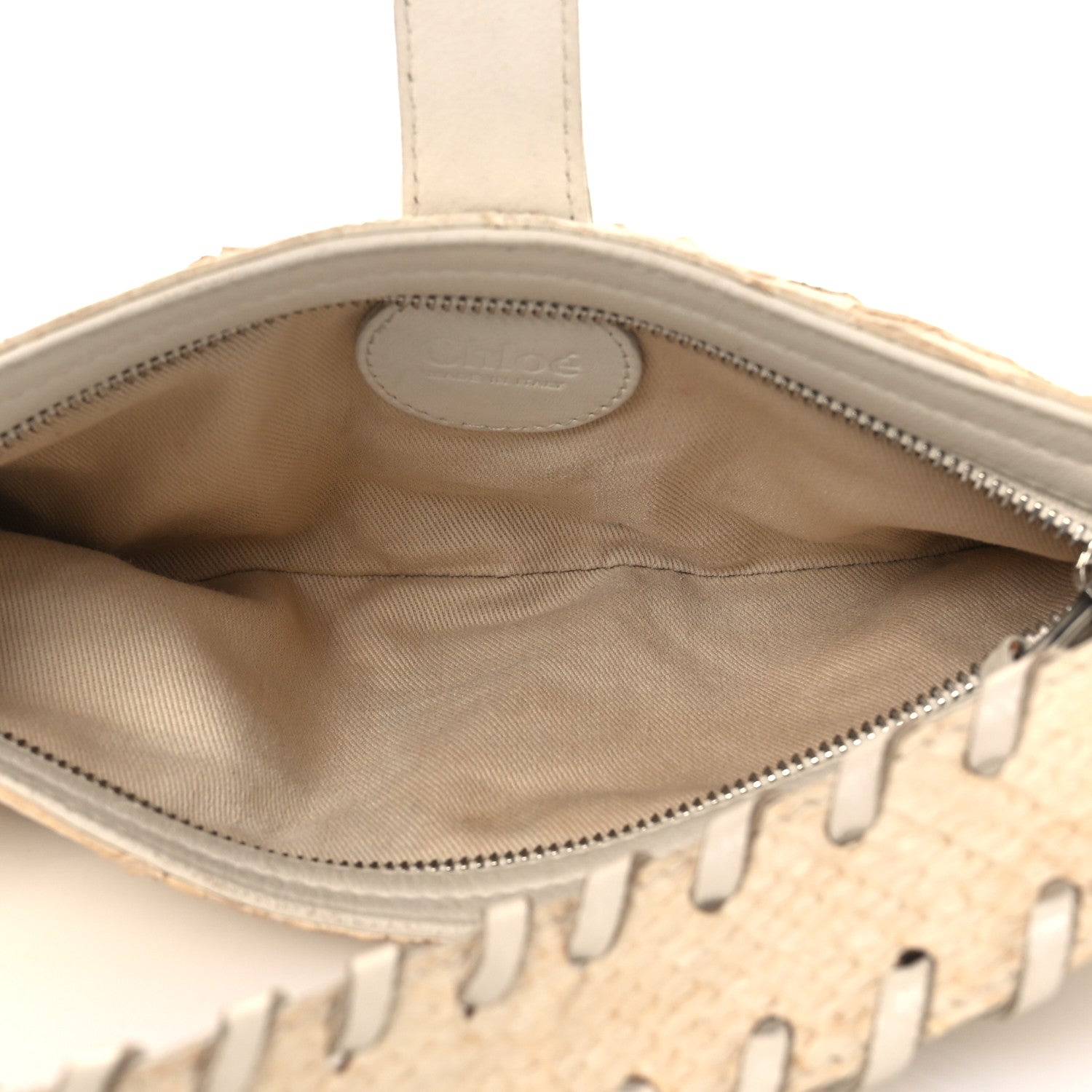Chloe Snakeskin Silverado Mini Bag Ivory 5 of 15
