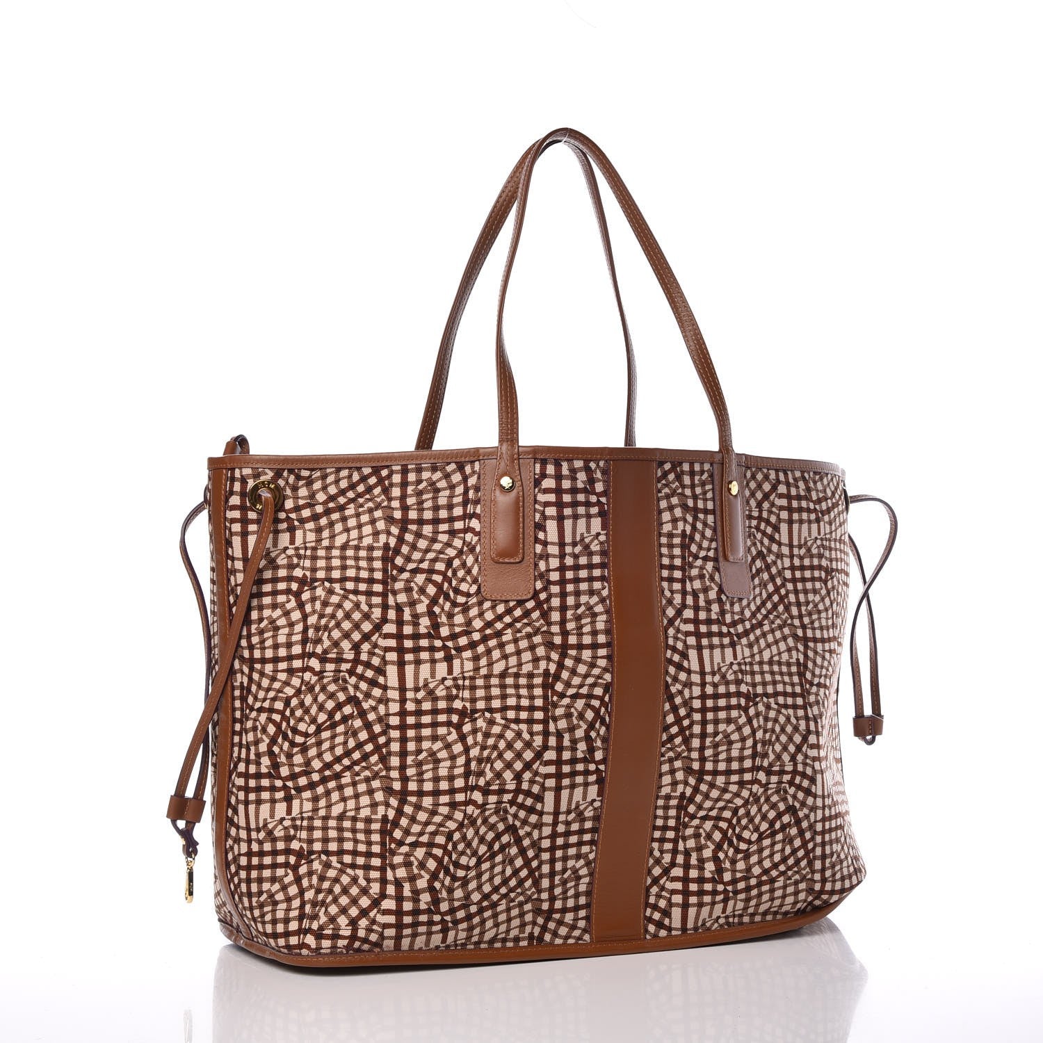 MCM Visetos Large Liz Reversible Shopper Tote Cognac 6 of 13