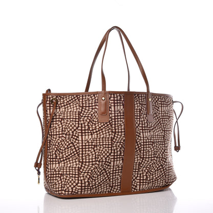 MCM Visetos Large Liz Reversible Shopper Tote Cognac 6 of 13