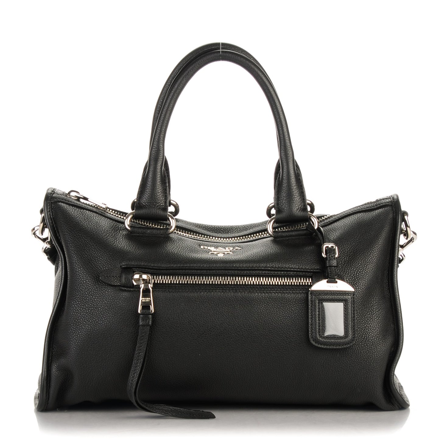 Vitello Phenix Shoulder Bag Nero Black
