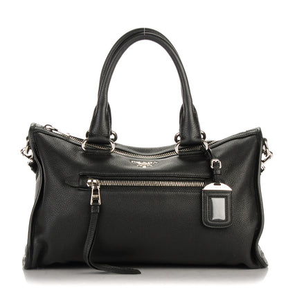 Prada Vitello Phenix Shoulder Bag Nero Black 1 of 8