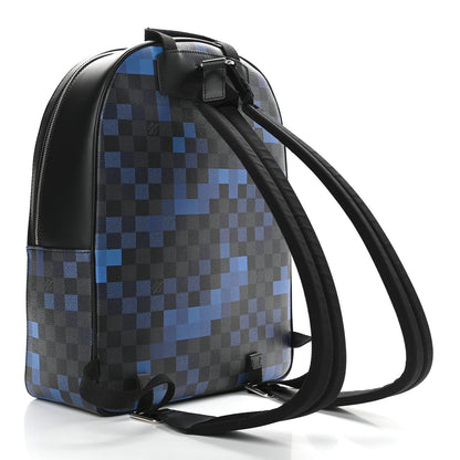 Louis Vuitton Damier Graphite Pixel Josh Backpack Blue 3 of 8