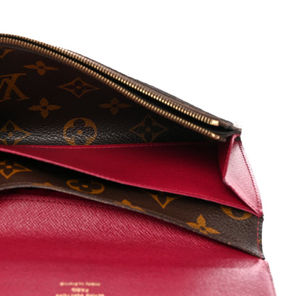 Louis Vuitton Monogram Emilie Wallet Fuchsia 5 of 7