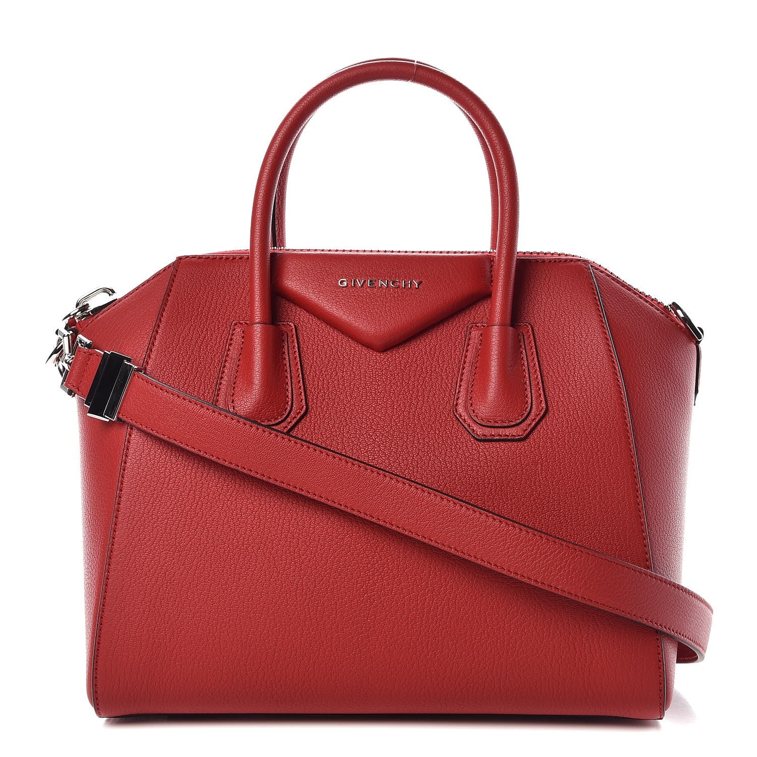 Givenchy Sugar Goatskin Small Antigona Red 1 of 11