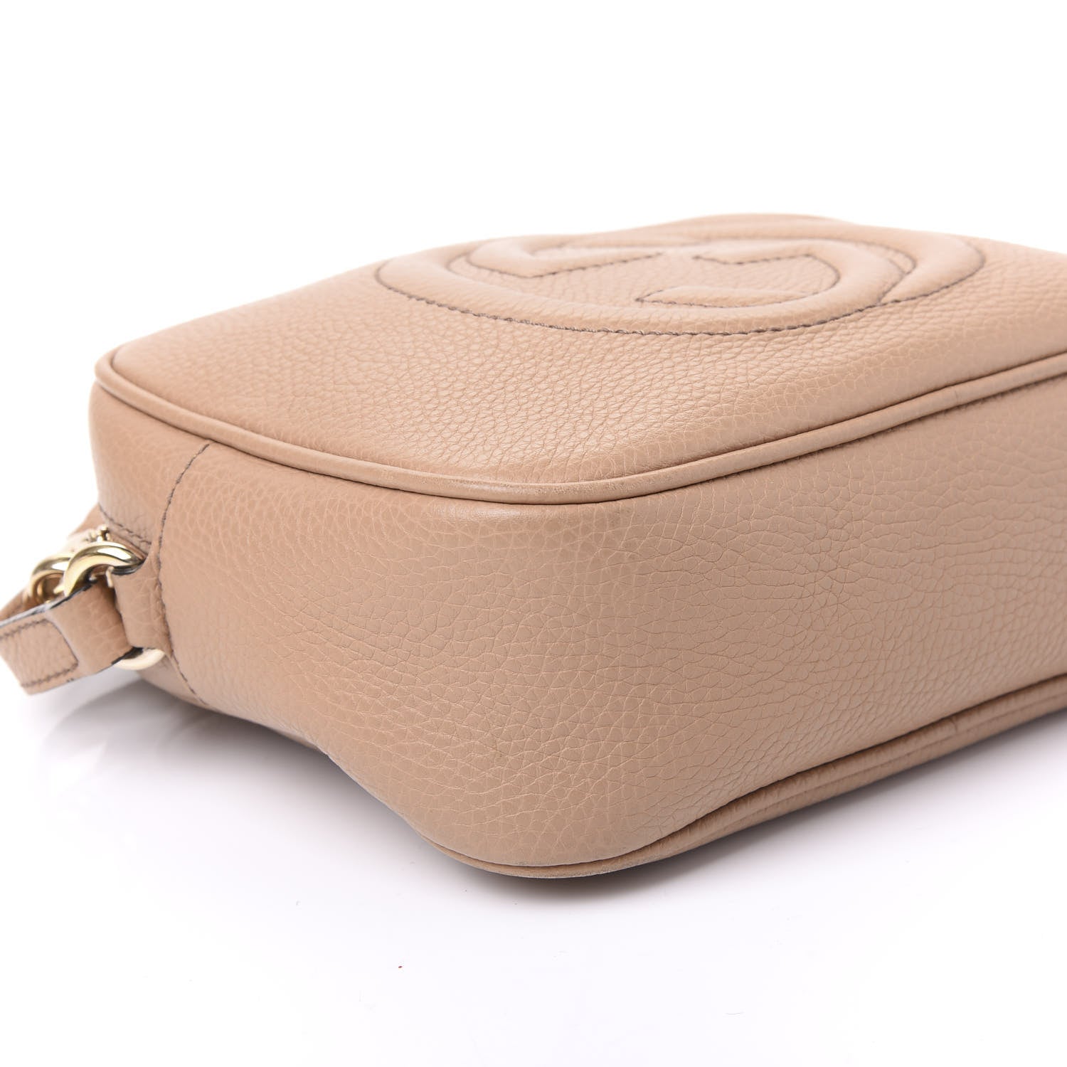 Gucci Pebbled Calfskin Small Soho Disco Bag Rose Beige 8 of 11