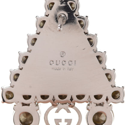 Gucci Crystal Triangle Tassel Single Drop Earring 5 of 6