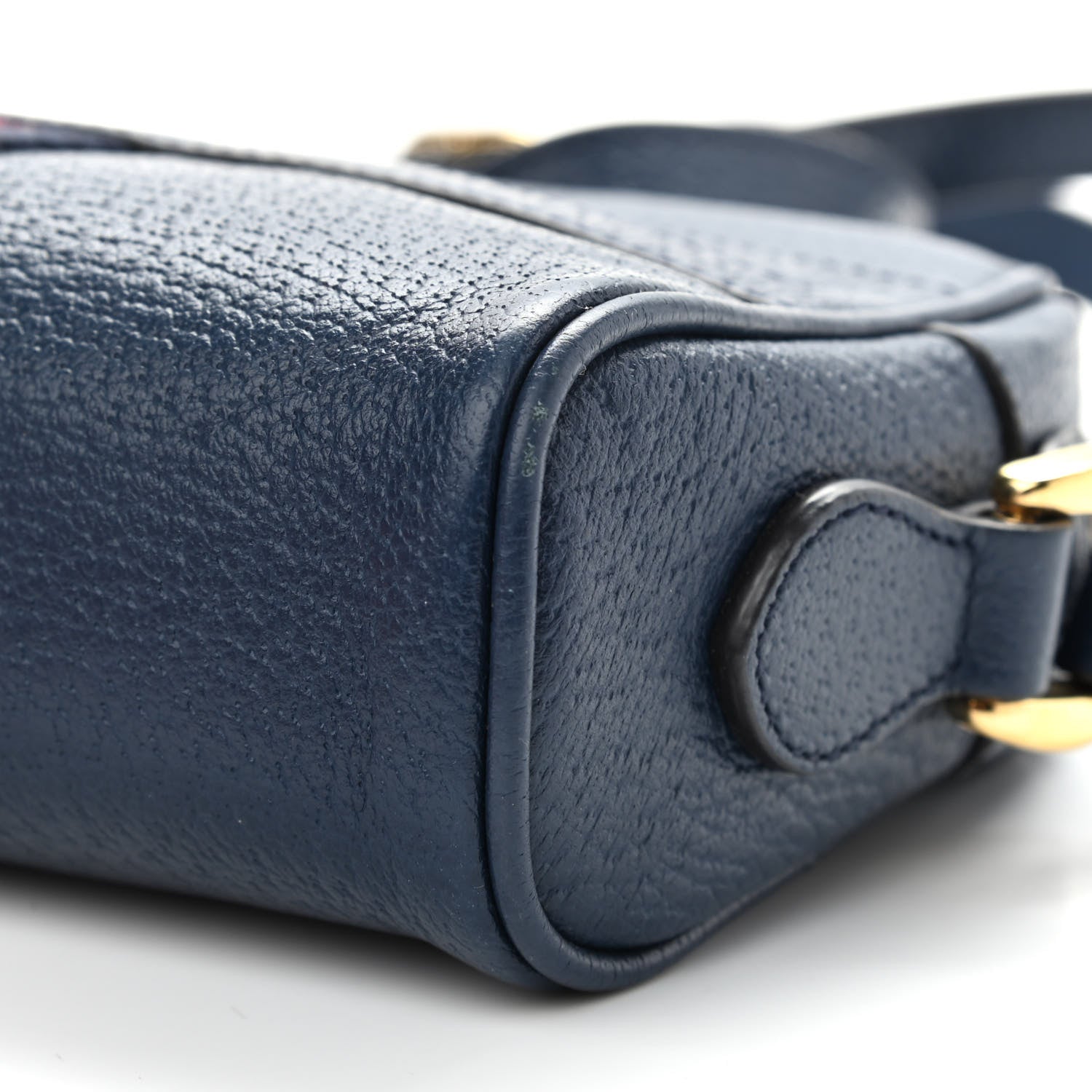 Gucci Calfskin Web Mini Ophidia Shoulder Bag Navy 9 of 11