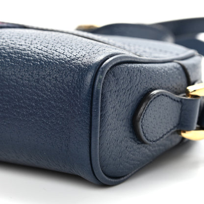 Gucci Calfskin Web Mini Ophidia Shoulder Bag Navy 9 of 11