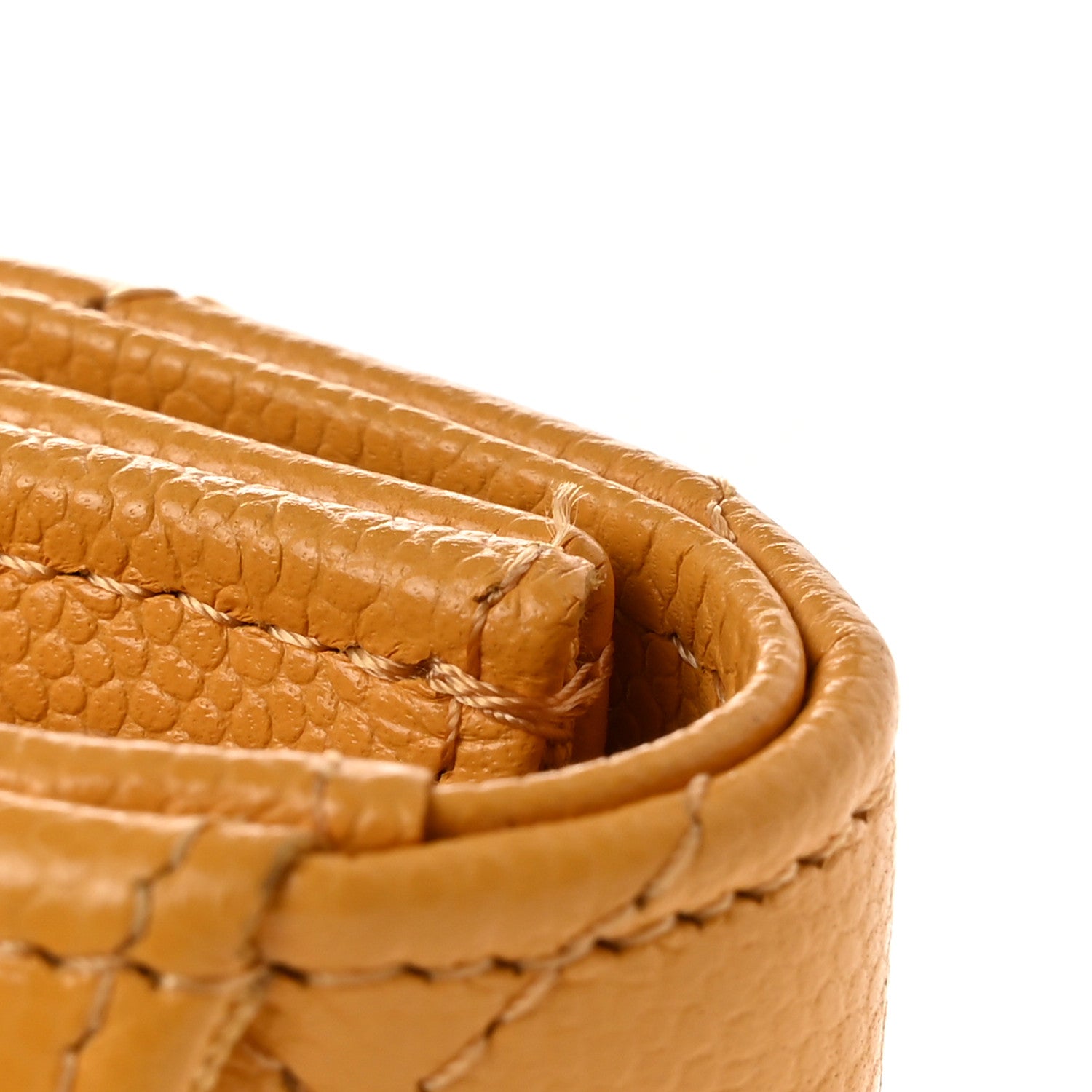 Chanel Caviar Quilted Flap Card Holder Wallet Yellow 9 of 12