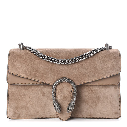 Gucci Suede Small Dionysus Shoulder Bag Taupe 1 of 9