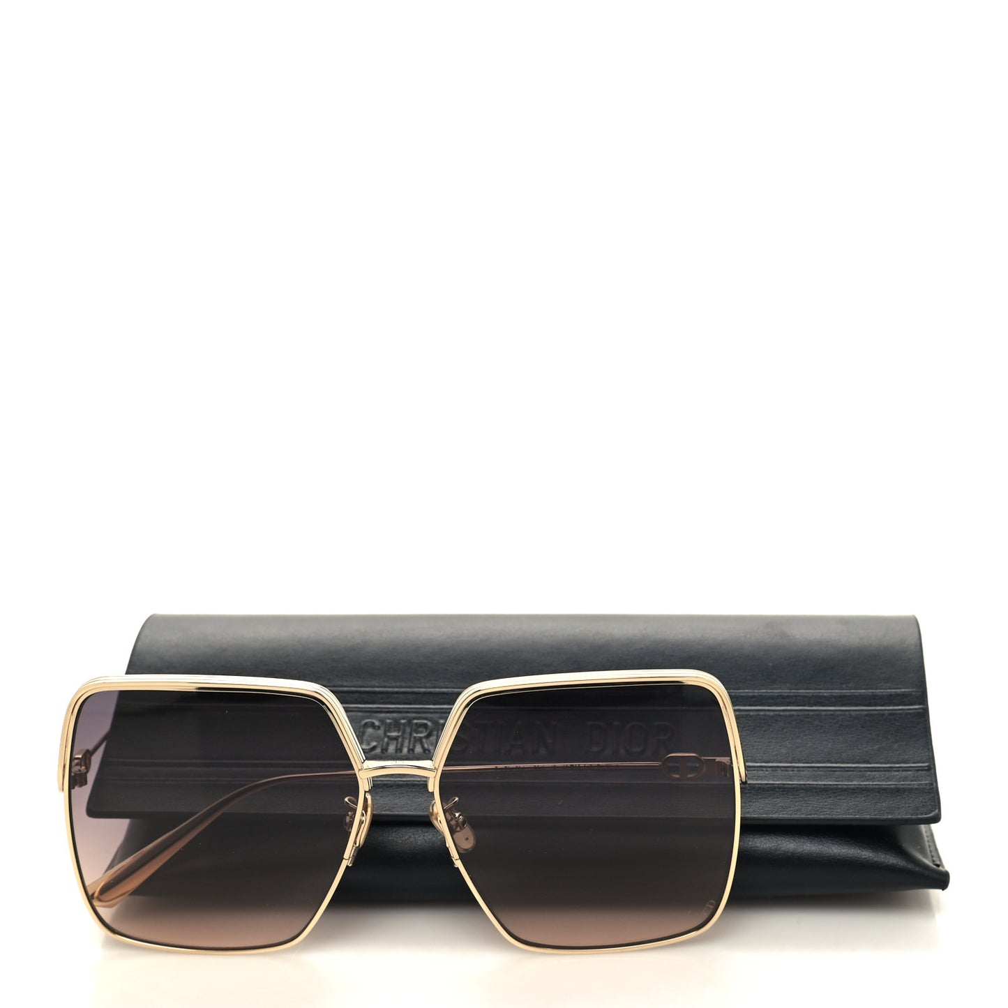 Metal EverDior Square Sunglasses Gold
