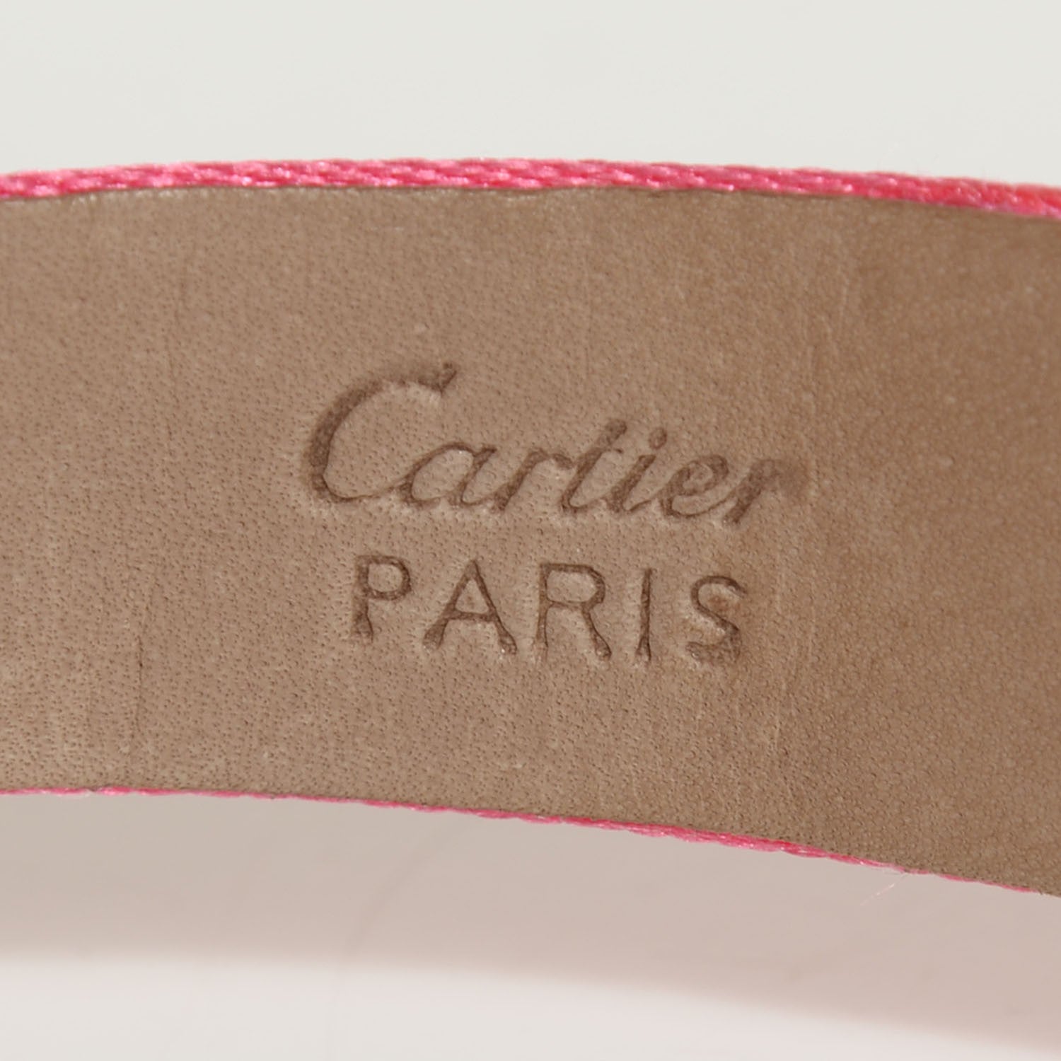 Cartier Sterling Silver Vermeil Satin 23mm Must de Cartier Tank Quartz Watch Pink 7 of 8