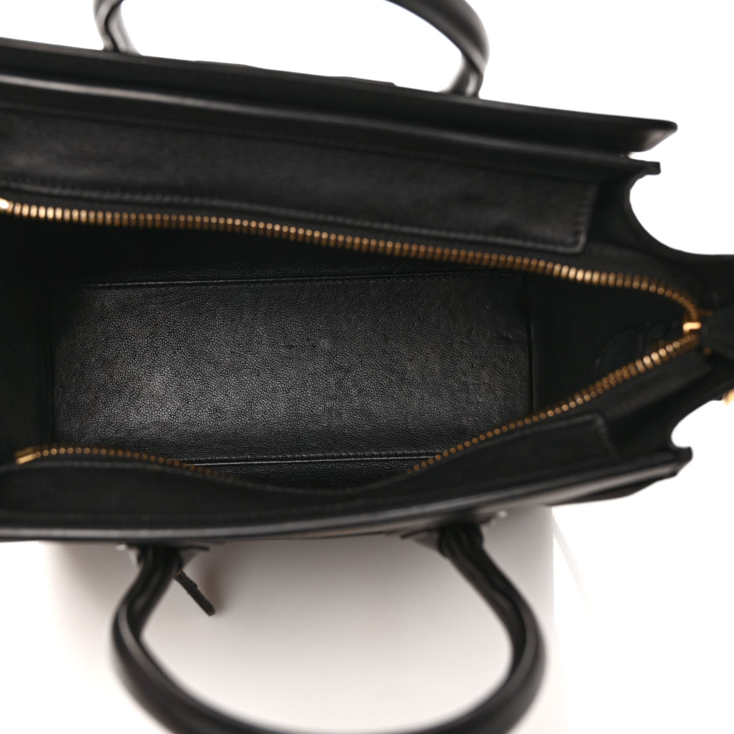 Celine Smooth Calfskin Nano Luggage Black 5 of 8