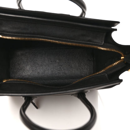Celine Smooth Calfskin Nano Luggage Black 5 of 8