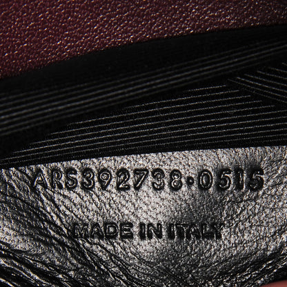 Saint Laurent Sheepskin Matelasse Chevron Monogram Large College Satchel Bordeaux 7 of 8