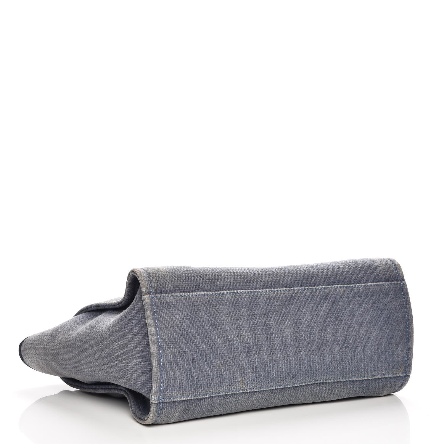Chanel Canvas Large Deauville Tote Blue 5 of 8