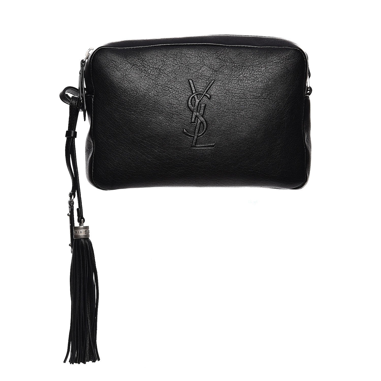 Saint Laurent Lambskin Monogram Small Lou Camera Bag Black 1 of 7