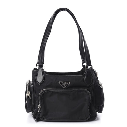 Prada Tessuto Nylon Soft Calf Tote Black 1 of 11