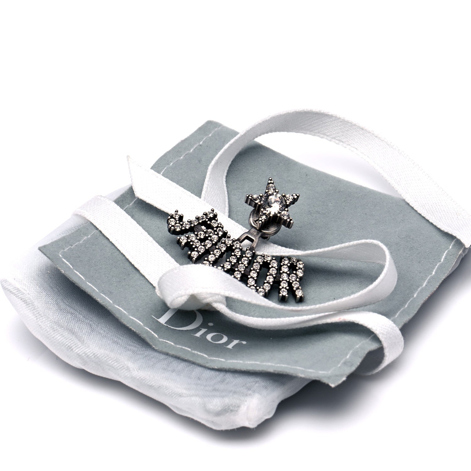 Christian Dior Palladium Crystal J'adior Earring 5 of 6