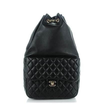 Chanel Lambskin Quilted Large In Seoul Backpack Navy 1 of 7