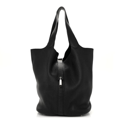 Hermes Taurillon Clemence Picotin Lock TGM Black 1 of 10