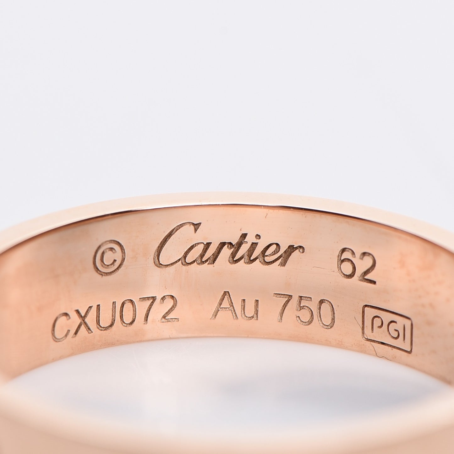 18K Pink Gold 5.5mm LOVE Ring 62 10