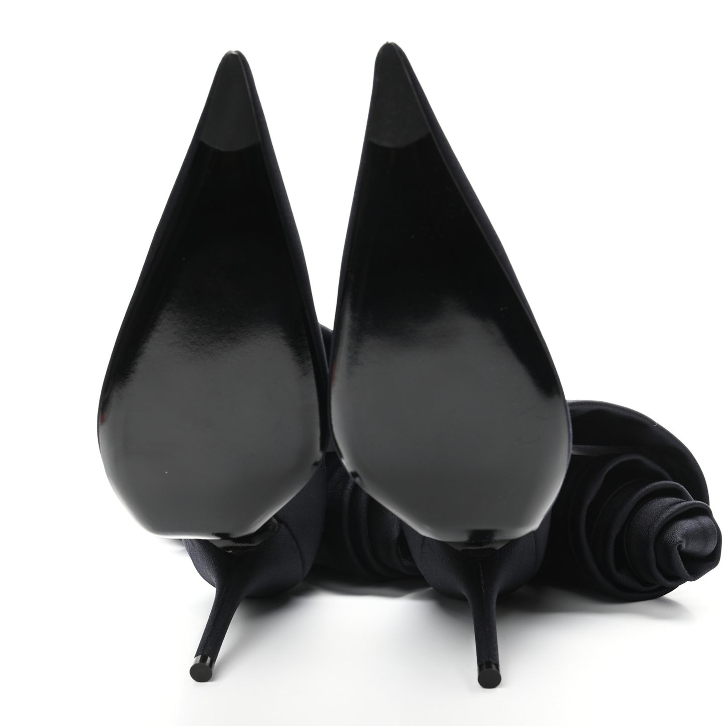 Spandex Pointed Toe Knife Thigh High Boots 40 Black