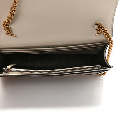 Gucci GG Supreme Monogram Web Queen Margaret Chain Wallet White 5 of 8