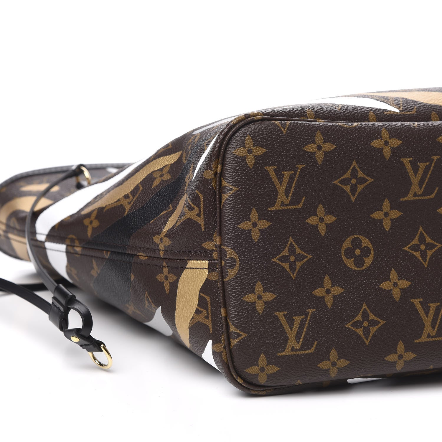 Louis Vuitton X LOL Monogram Neverfull MM Gold Silver 9 of 11