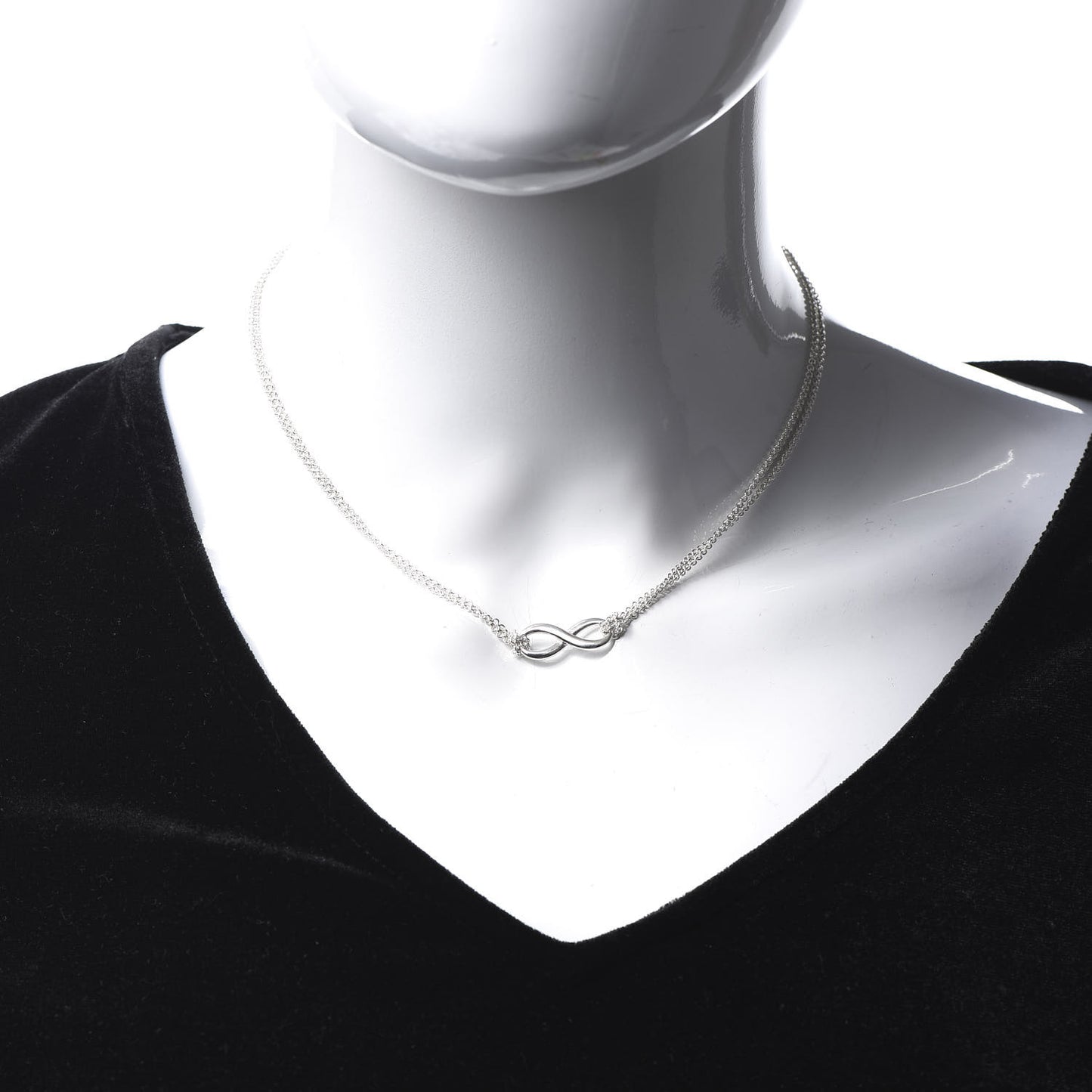 Sterling Silver Infinity Pendant Necklace