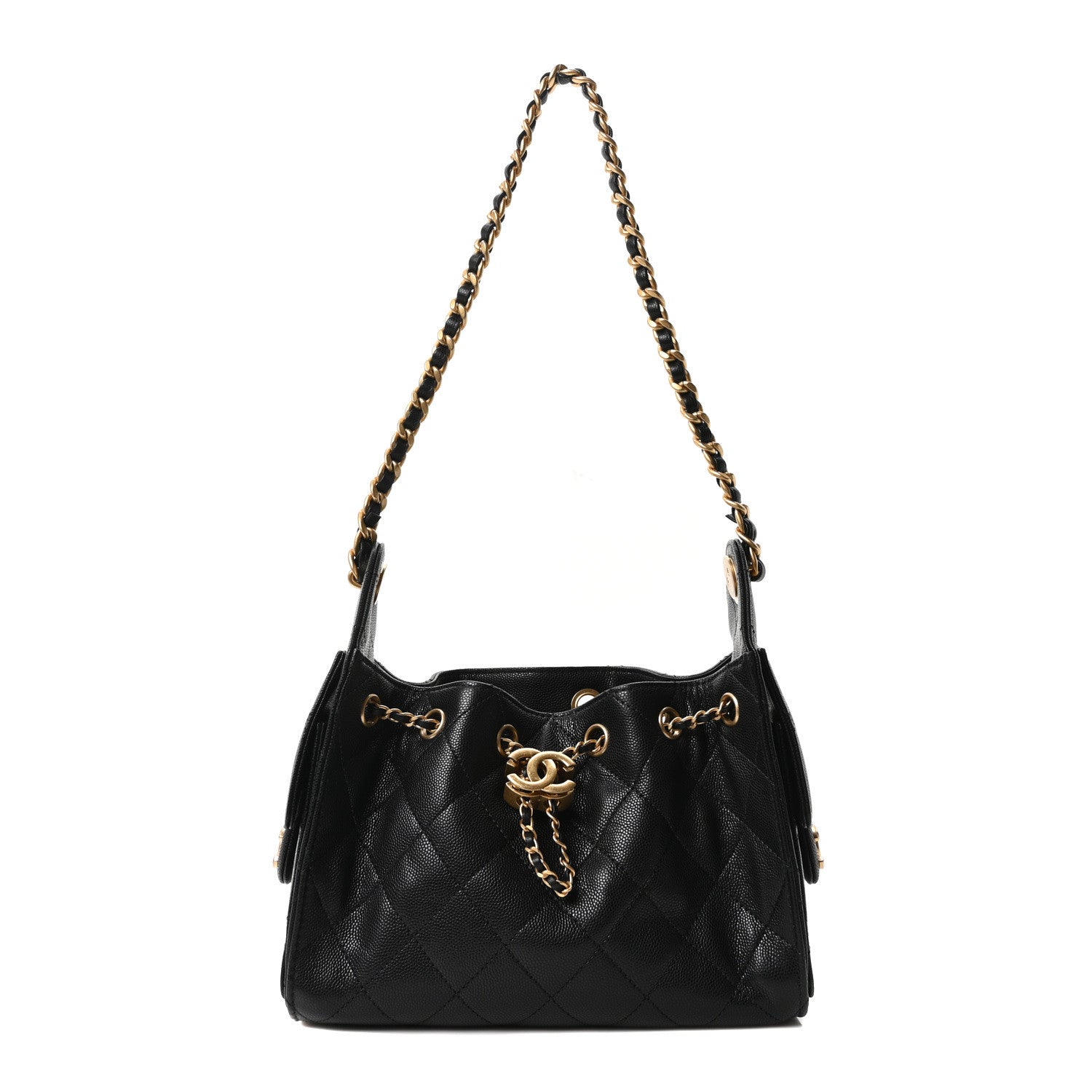 Chanel Caviar Quilted Mini Chanel 25 Handbag Black 1 of 10