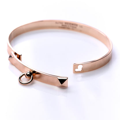 Hermes 18K Yellow Gold PM Collier De Chien Bracelet LG 5 of 7