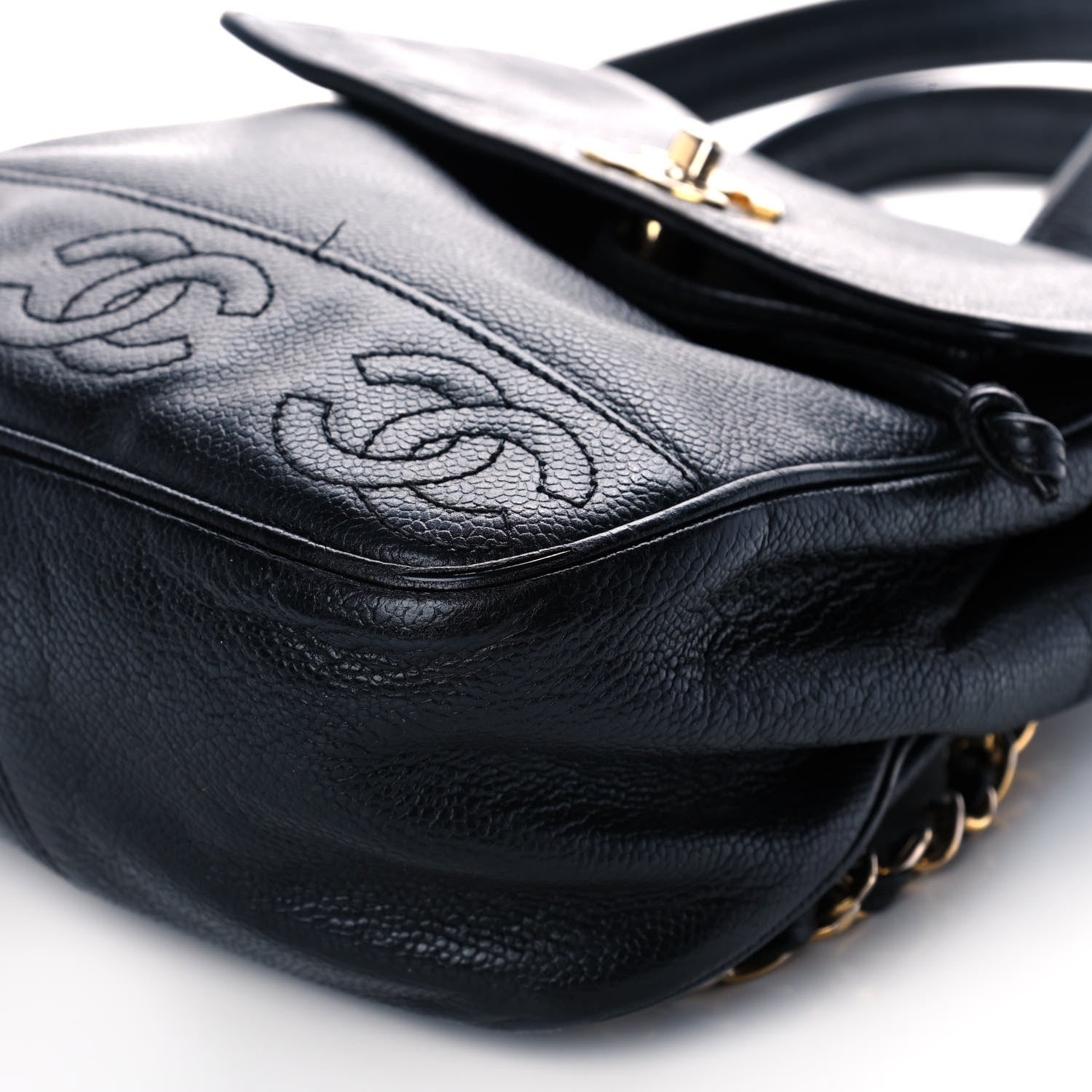 Chanel Caviar CC Backpack Black 10 of 12