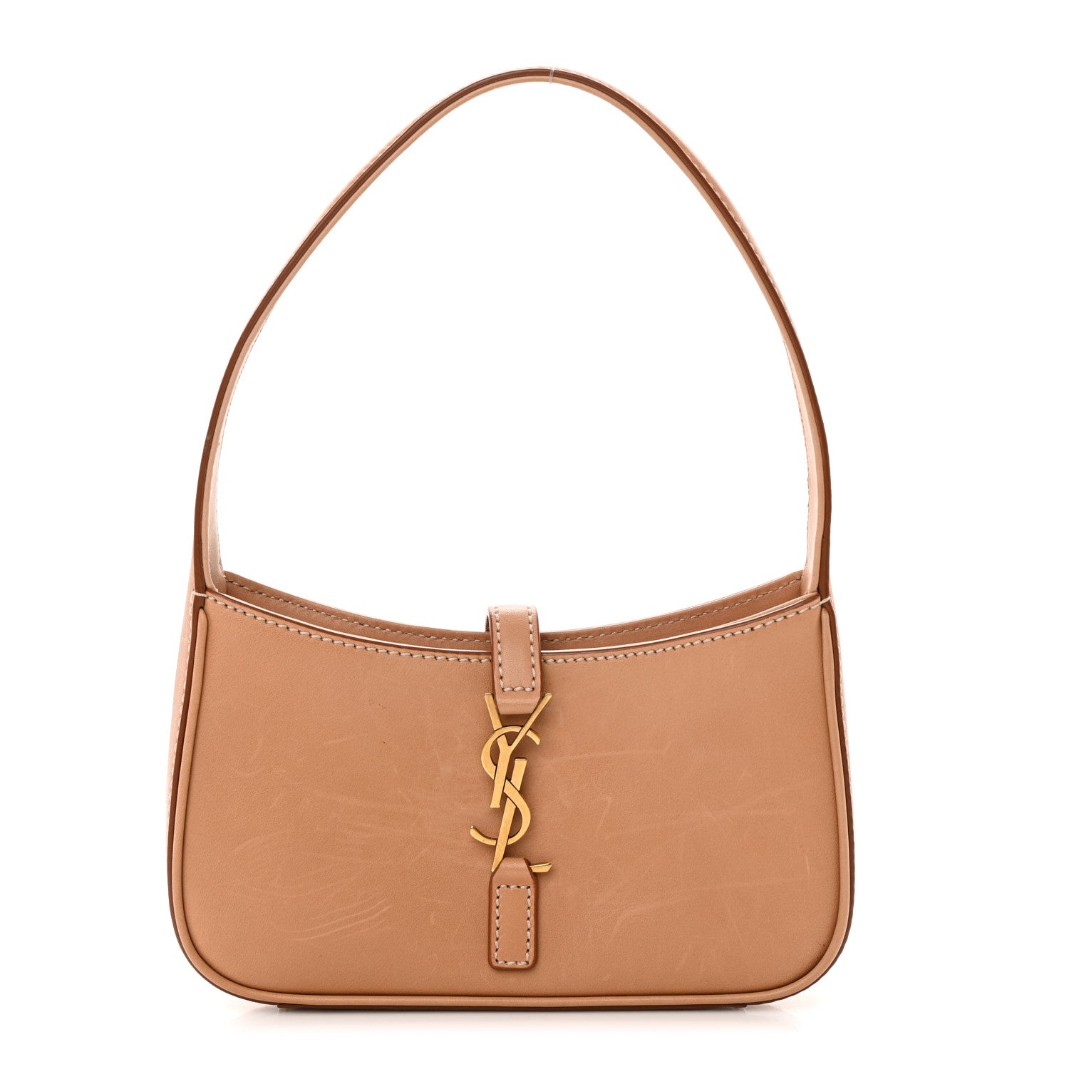 Saint Laurent Smooth Calfskin Le 5 A 7 Mini Hobo Vintage Brown 1 of 12