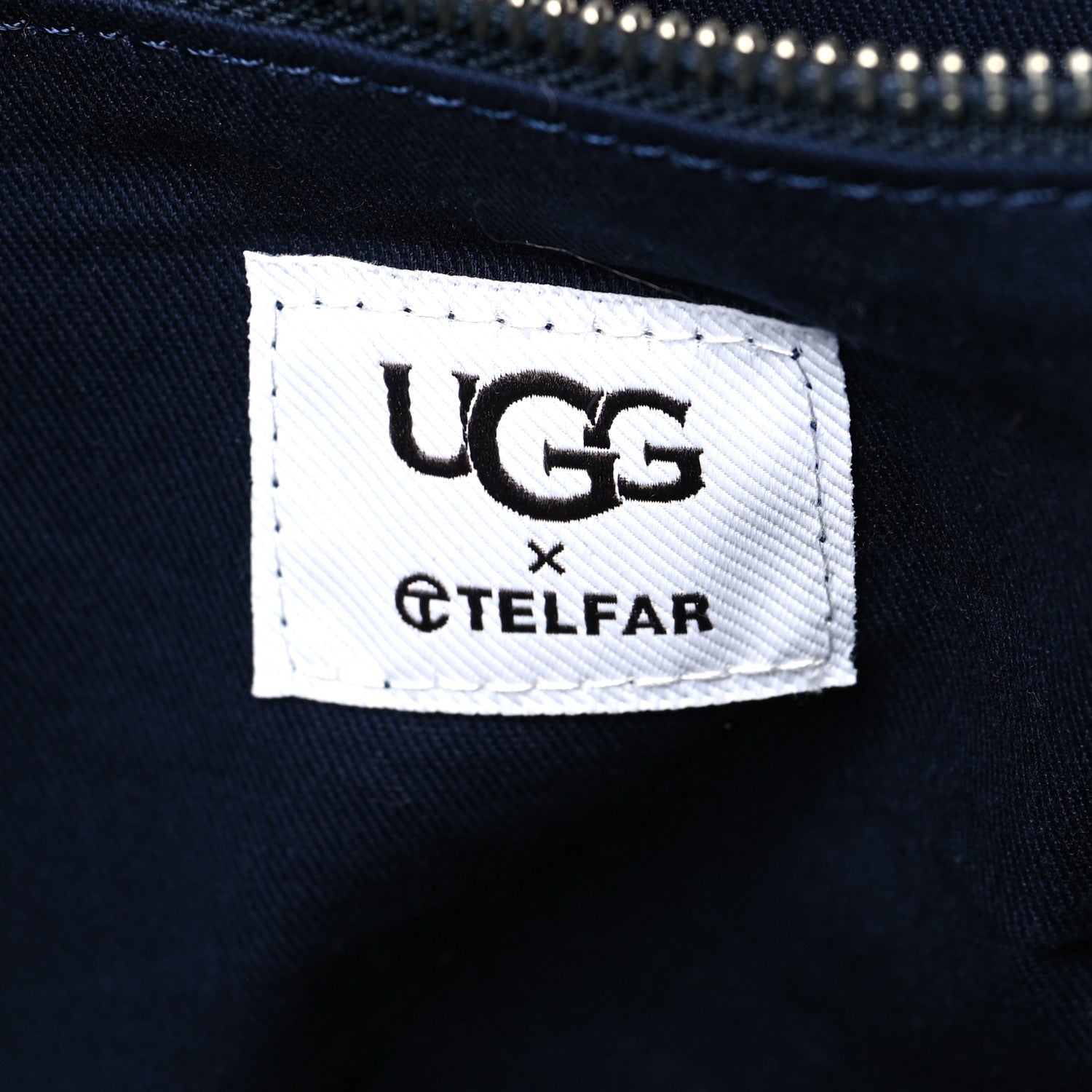 Telfar X UGG Denim Shearling Medium Shopping Bag Raw Denim 6 of 9