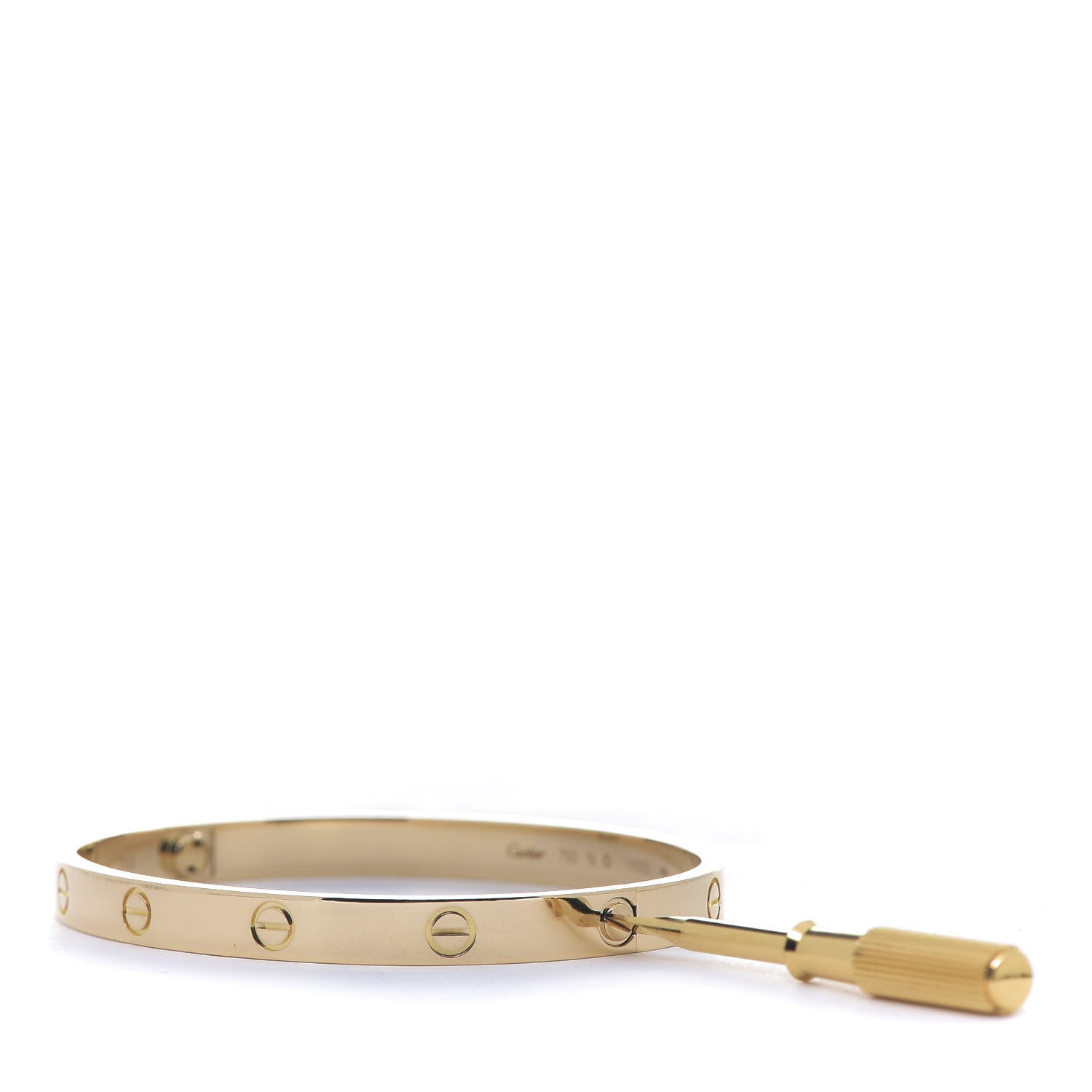 Cartier 18K Yellow Gold LOVE Bracelet 19 3 of 5