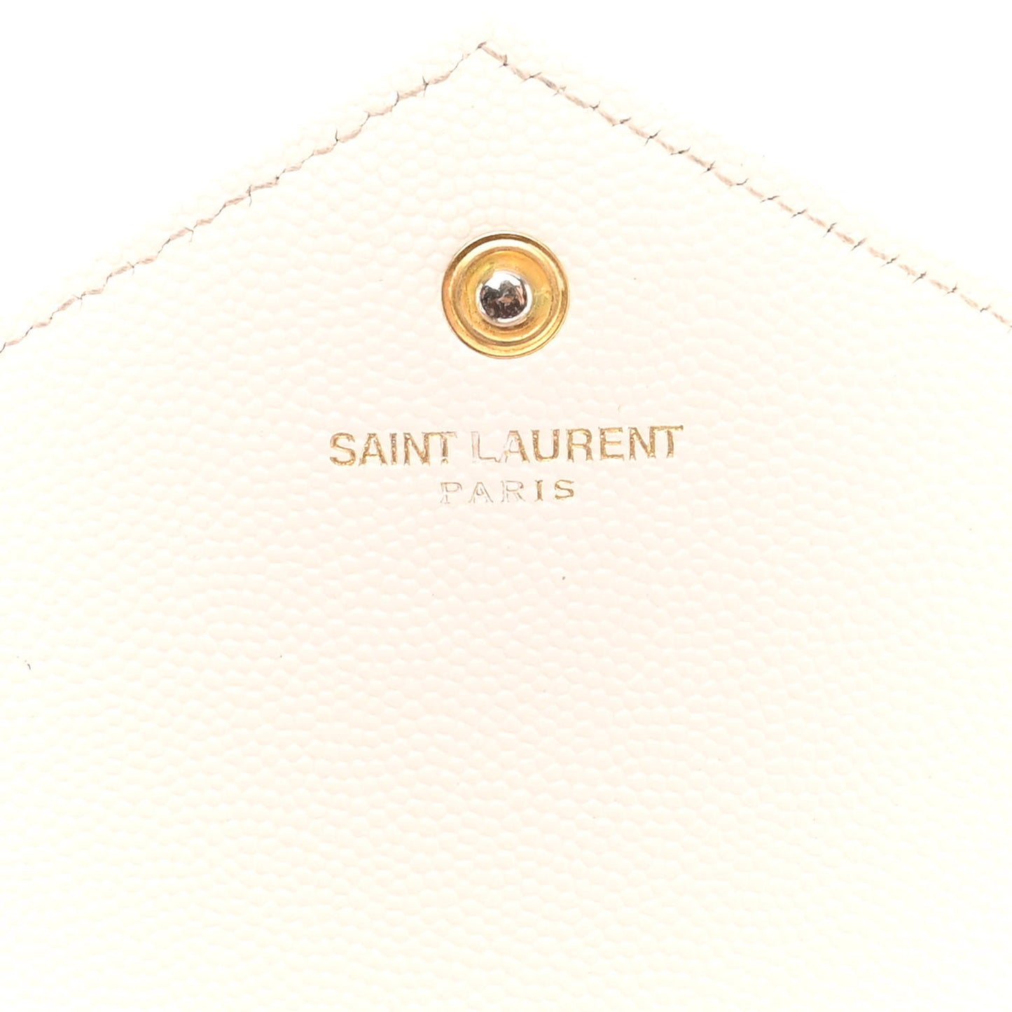 Grain De Poudre Matelasse Chevron Monogram Chain Wallet Crema Soft
