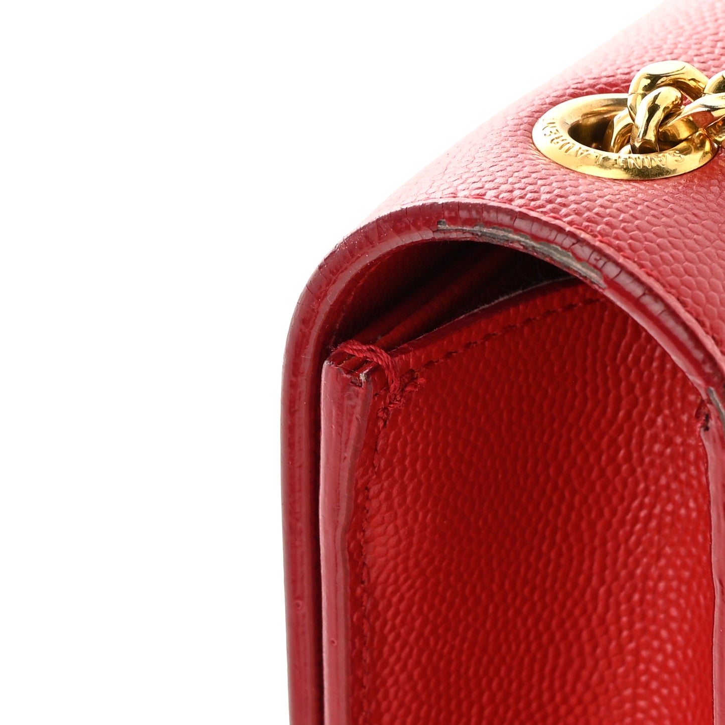 Grain De Poudre Small Monogram Kate Satchel Red