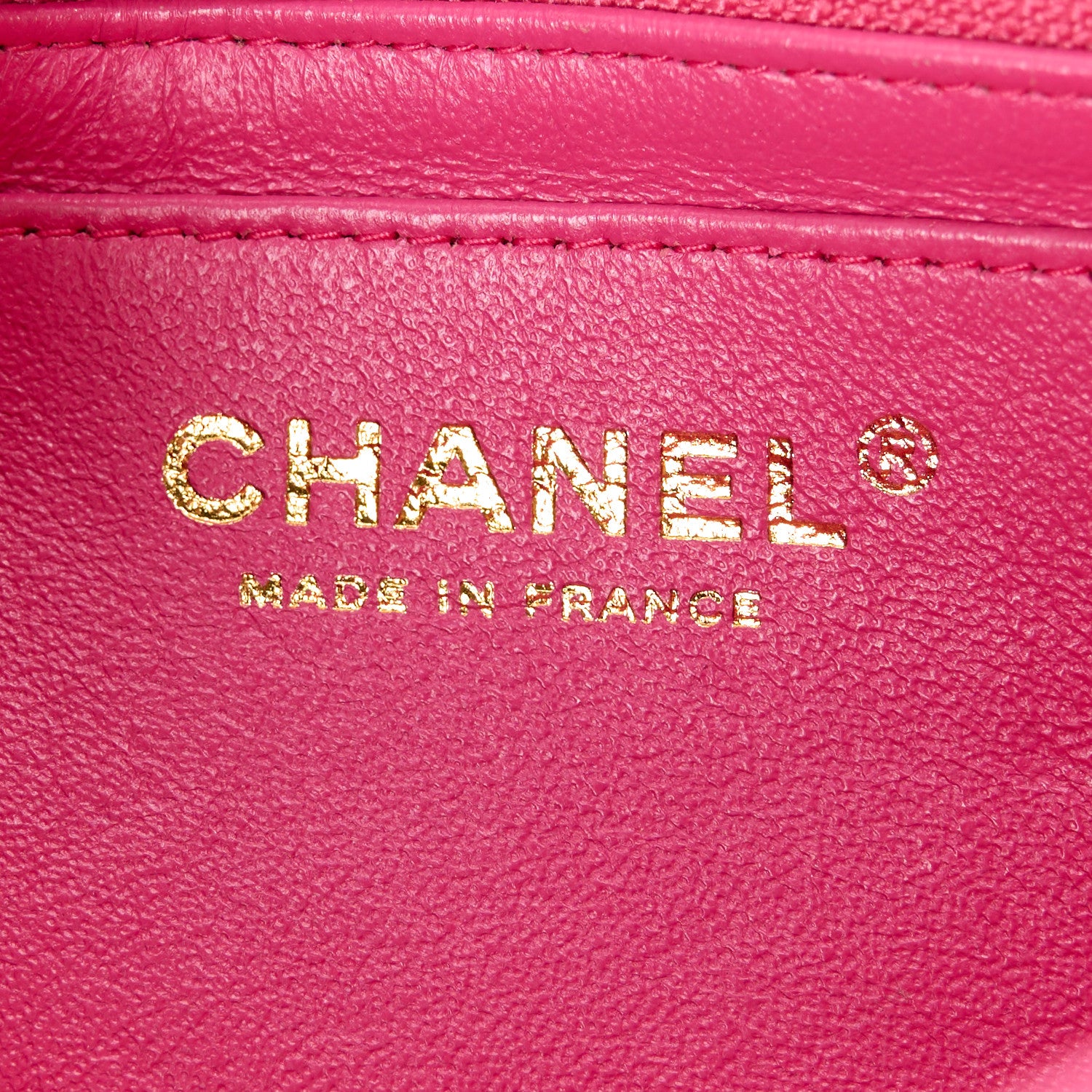 Chanel Lambskin Quilted Mini Rectangular Flap Fuchsia 6 of 13