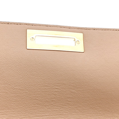 Salvatore Ferragamo Grained Calfskin Sofia Satchel Moka 12 of 19