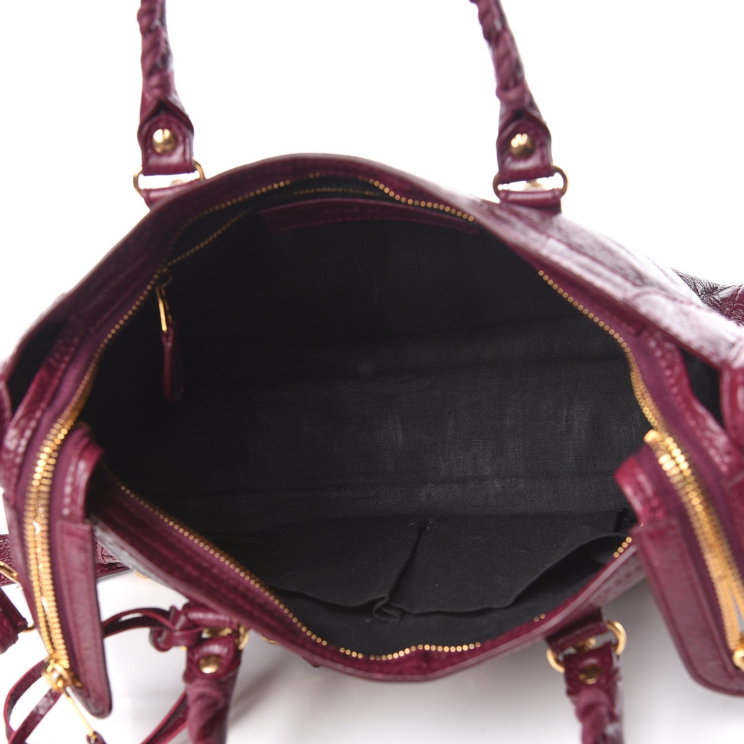 Agneau Giant 12 Gold Hardware S City Violet Prune