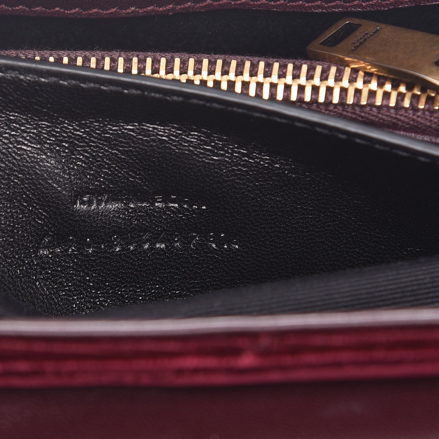 Saint Laurent Velvet Y Quilted Monogram Small Loulou Chain Satchel Burgundy 7 of 12