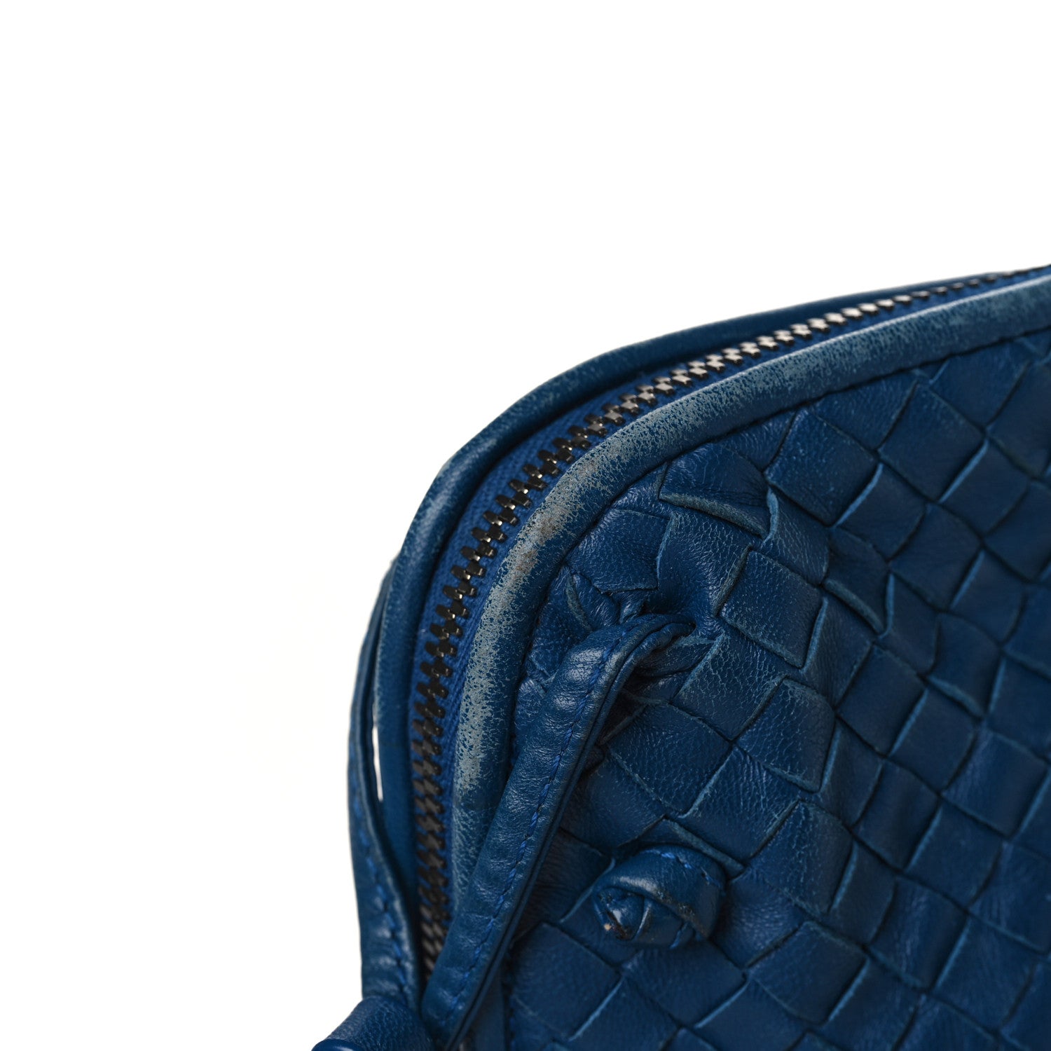 Bottega Veneta Nappa Intrecciato Pillow Crossbody Messenger Blue 14 of 15