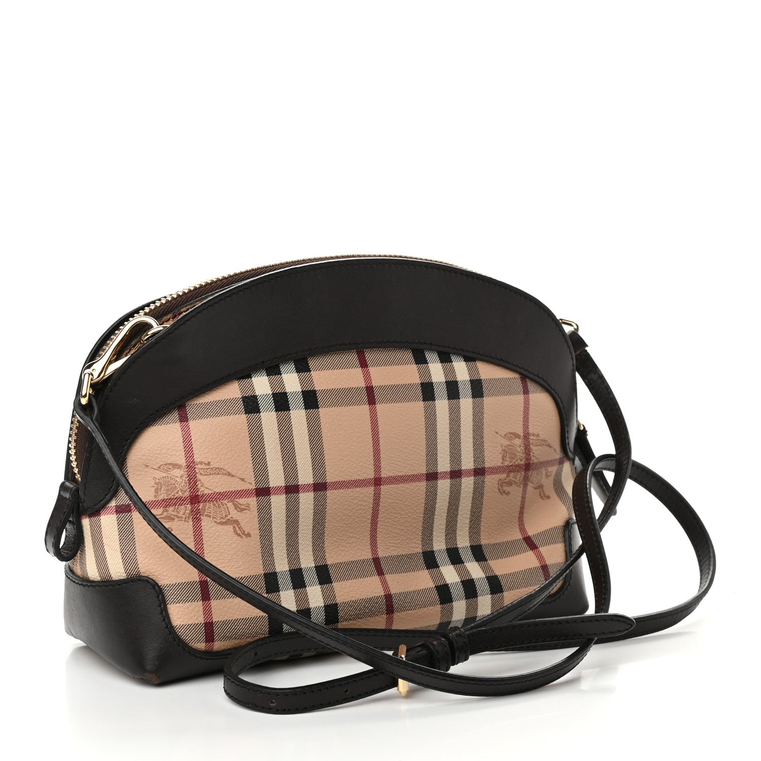 Burberry Haymarket Check Small Primrose Crossbody Bag Chocolate 3 of 9