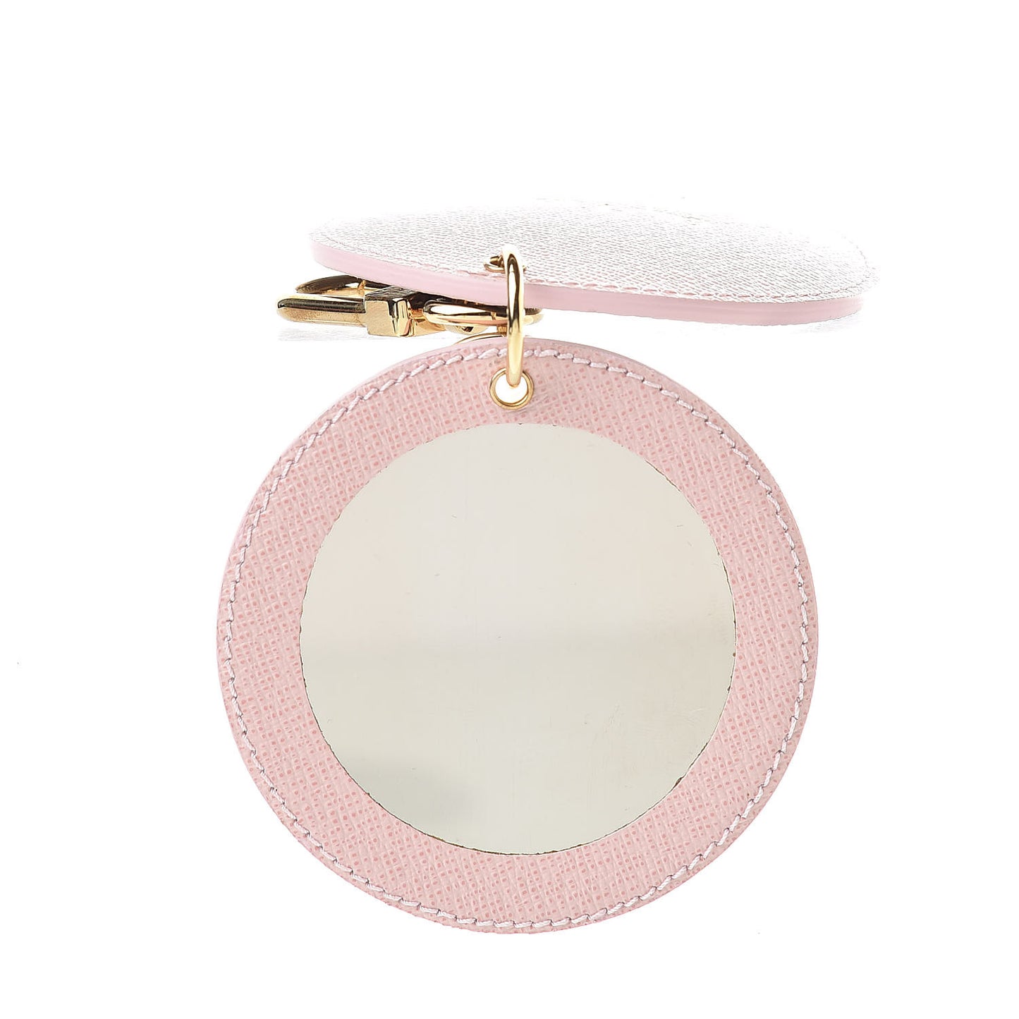 Monogram LV Mirror Bag Charm Key Holder Rose Ballerine